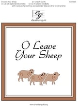 O Leave Your Sheep Handbell sheet music cover